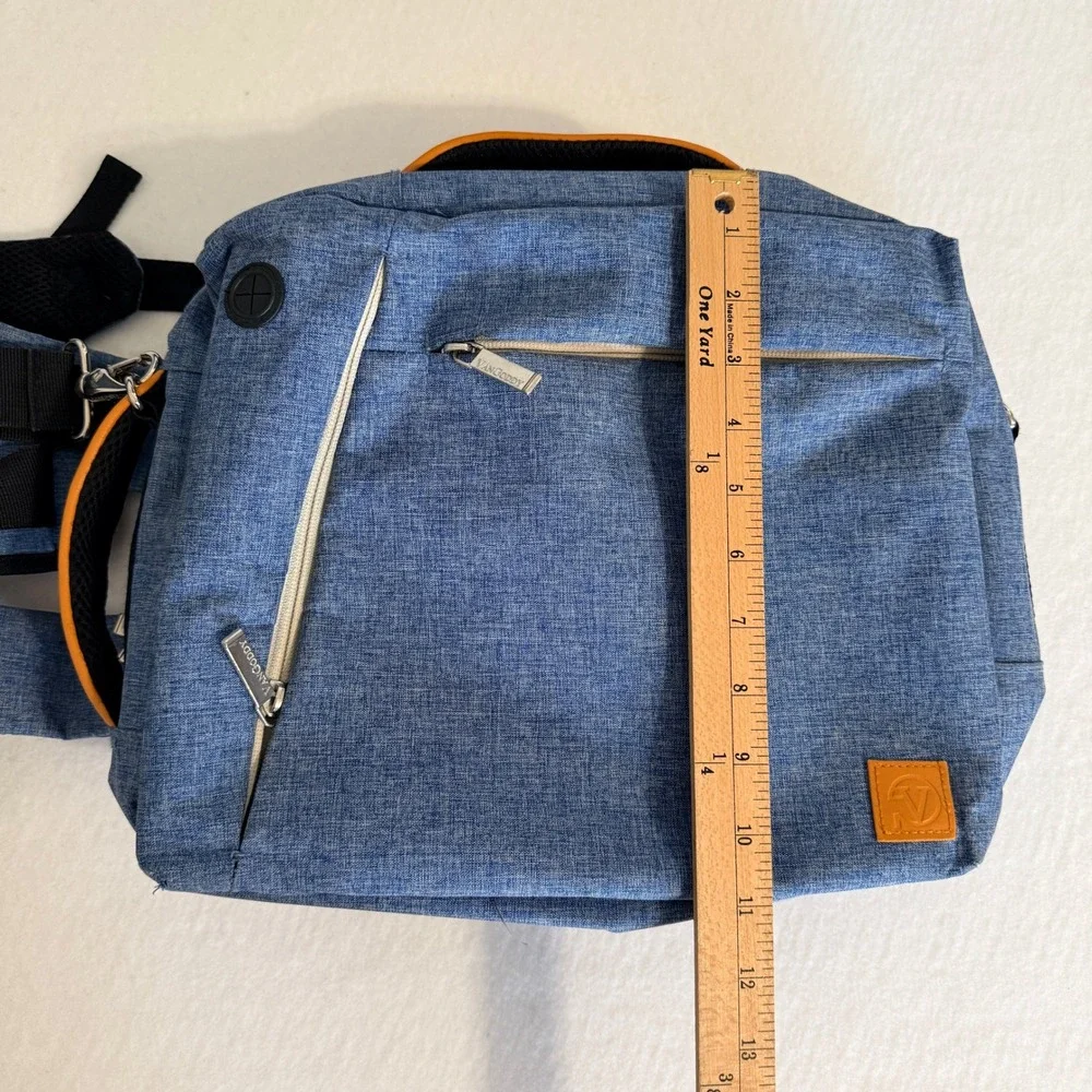 VanGoddy Backpack Unisex OS‎ Blue Messenger Laptop Bag Convertible Travel Hybrid